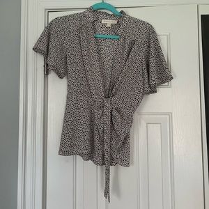 Black and white dress shirt